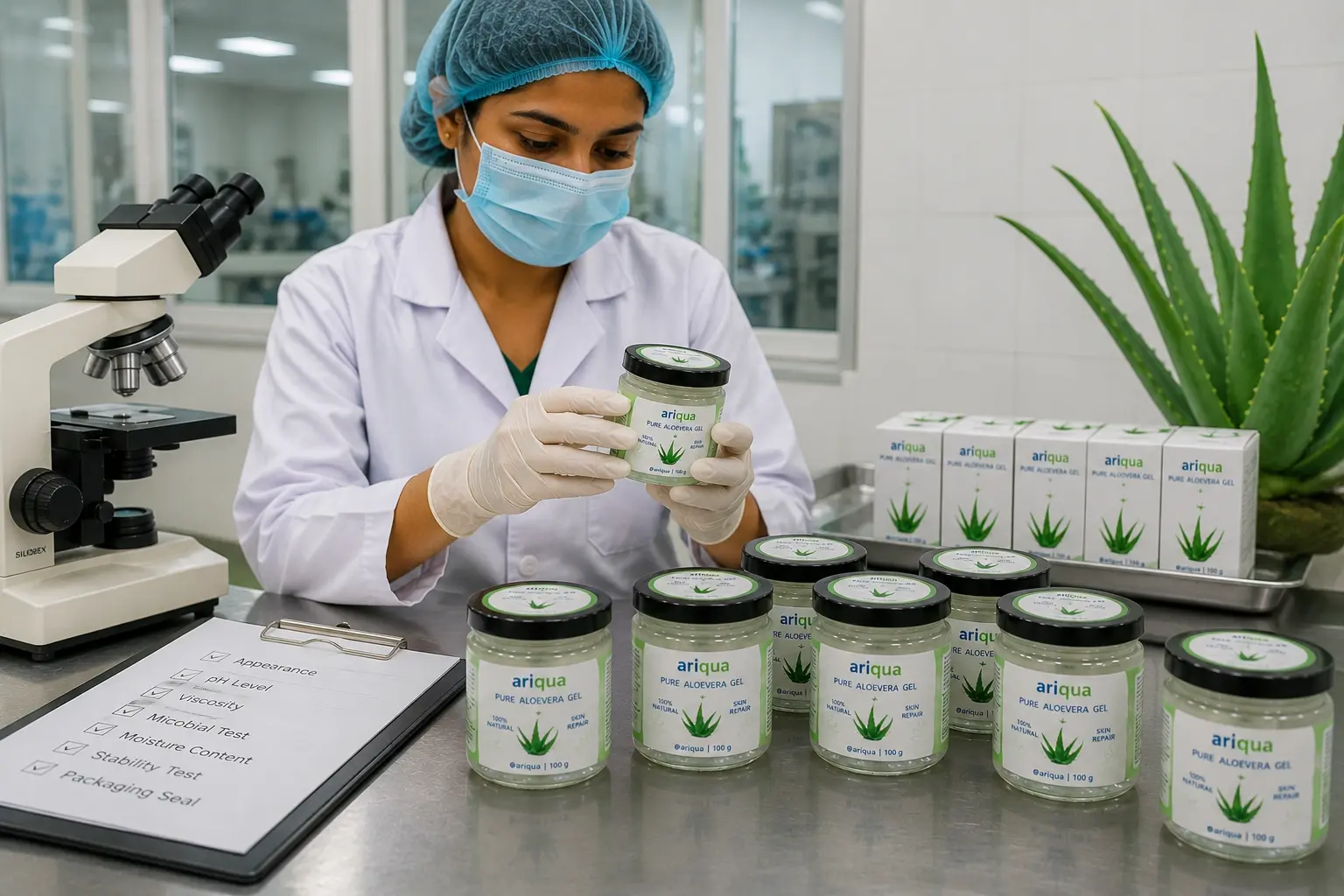  Ariqua Gel surrounded by aloe